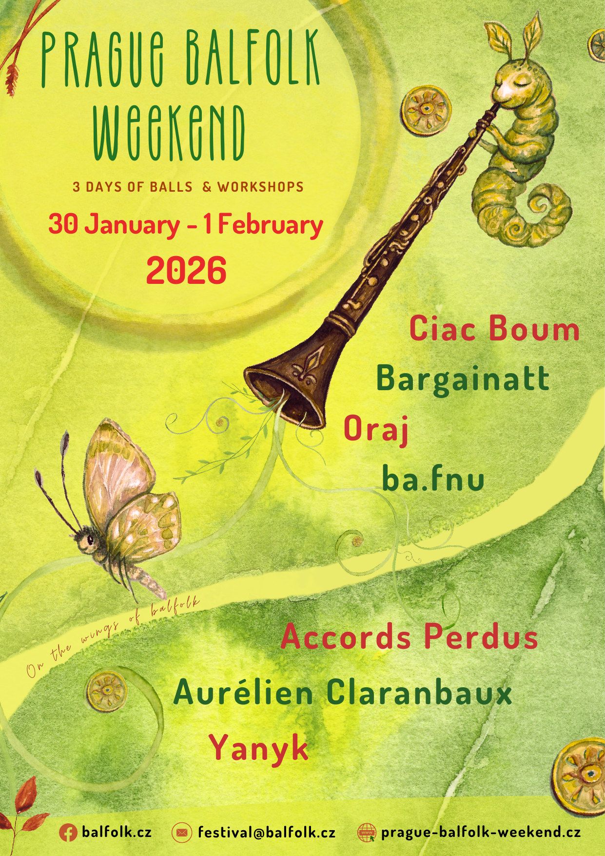 Prague Balfolk Weekend 2026: Jan 30 - Feb 1