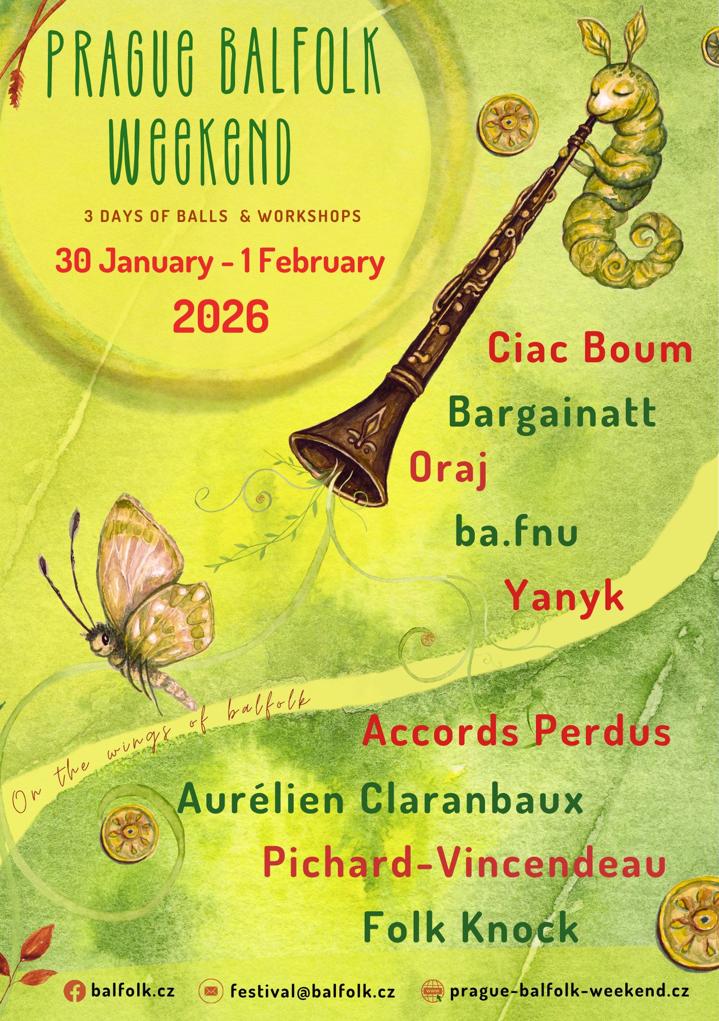 Prague Balfolk Weekend 2026: Jan 30 - Feb 1